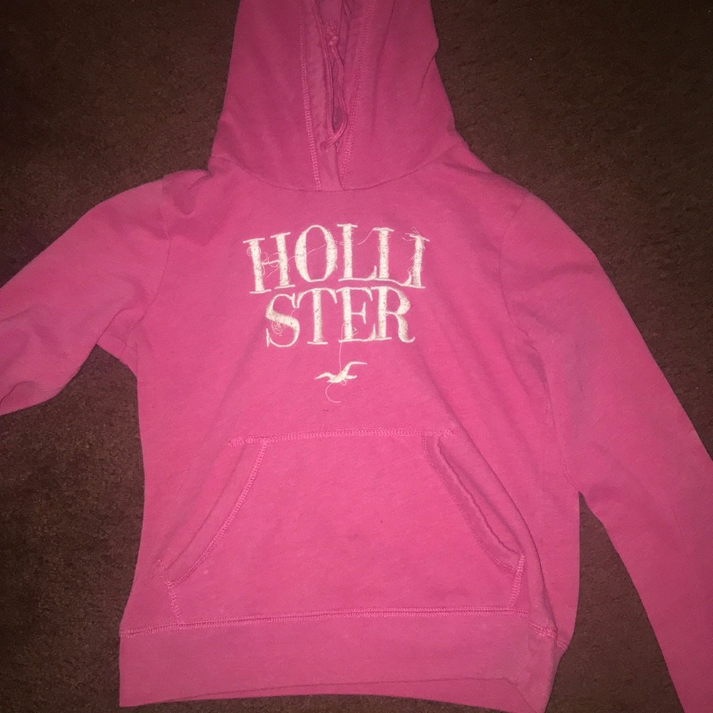Pink hollister hoodie